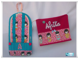 Organizador de diademas, horquillas y gomas, con toalla personalizada
