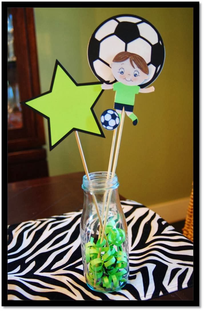 My Paper Love Soccer Centerpiece PKS Challenge