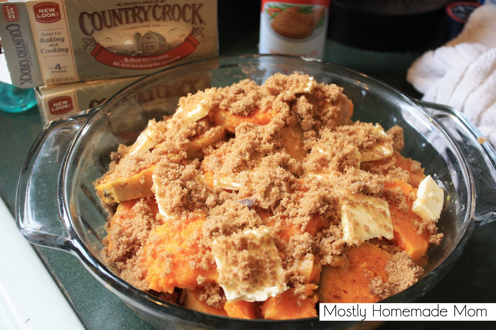 Layered Sweet Potato Casserolewith Country Crock! Mostly Homemade Mom