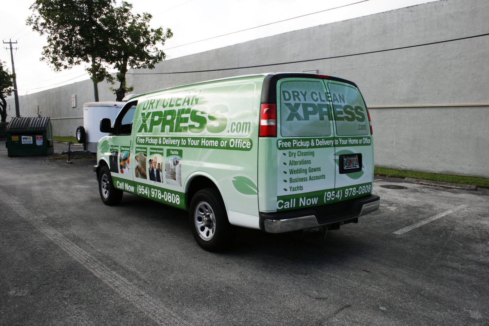 Dry Cleaners car wrap for Dry Clean Xpress in Margate, Florida by 3M