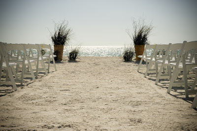 Beach Wedding Ceremony Flowers - Grasses in Urns #2 Beach Wedding Ceremony Flowers - Grasses in Urns #2