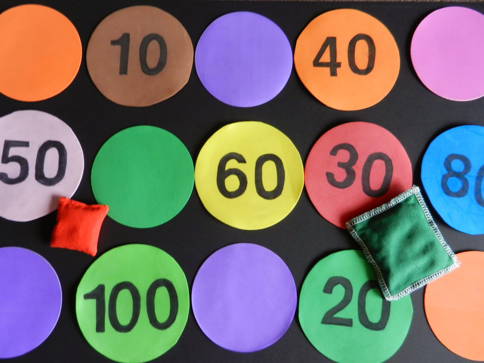 Music and Spanish Fun Bean bags and number fun