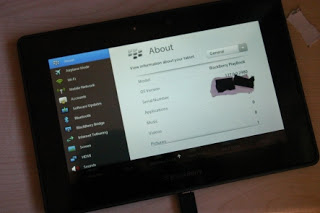 Leaked BlackBerry Playbook 4G photo