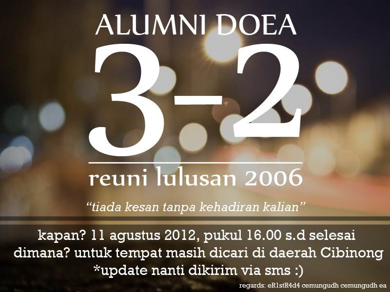 halaman usang Membuat Desain Undangan Reuni