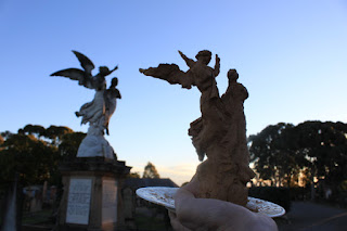 clay model by artist Jane Bennett of the Dixson Monument in Rookwood Necropolis