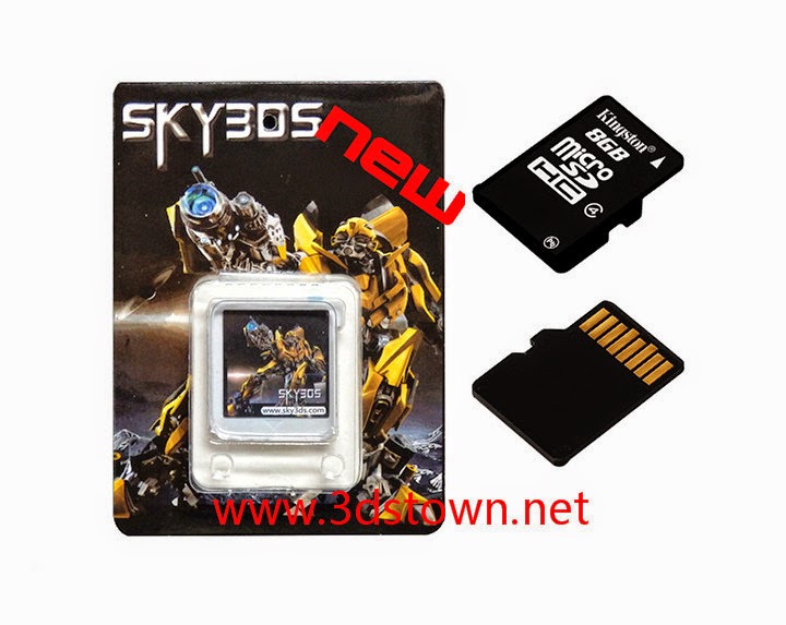 SKY3DS+8GB Kingston Micro SD
