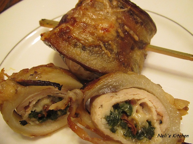 Stuffed Chicken Rolled Eggplant