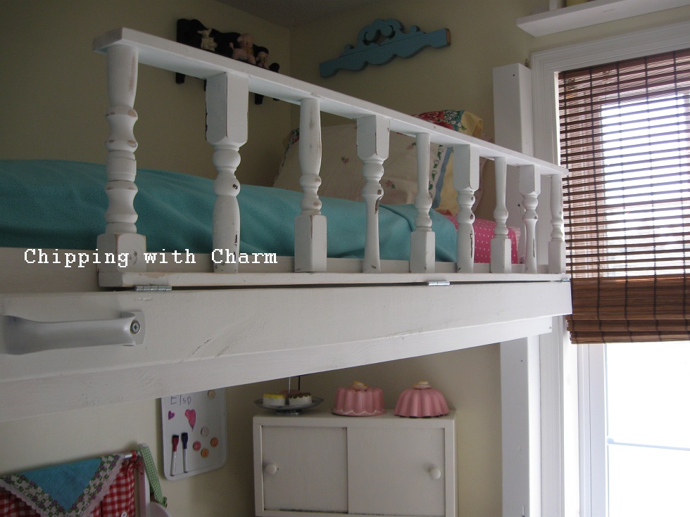 Chipping with Charm Lofted "Cottage" Bed...our little girl's room...