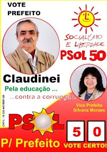 Programa Oficial Claudinei Prefeito Vice Silvana Moraes