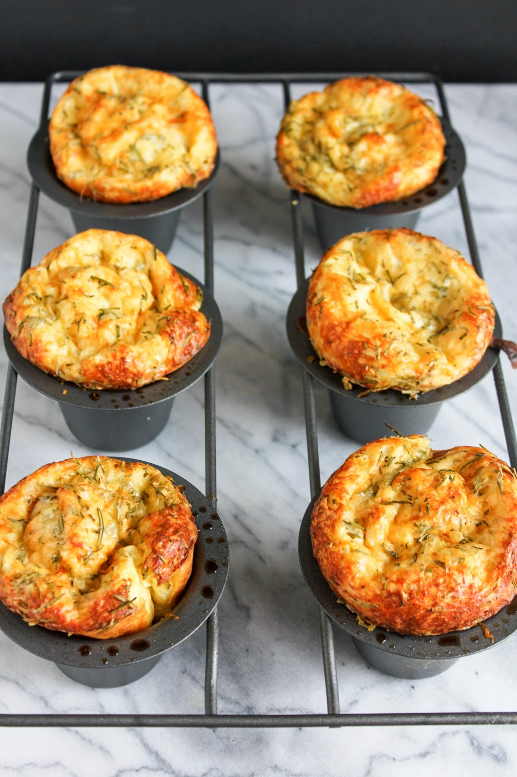 Rosemary Gruyere Popovers