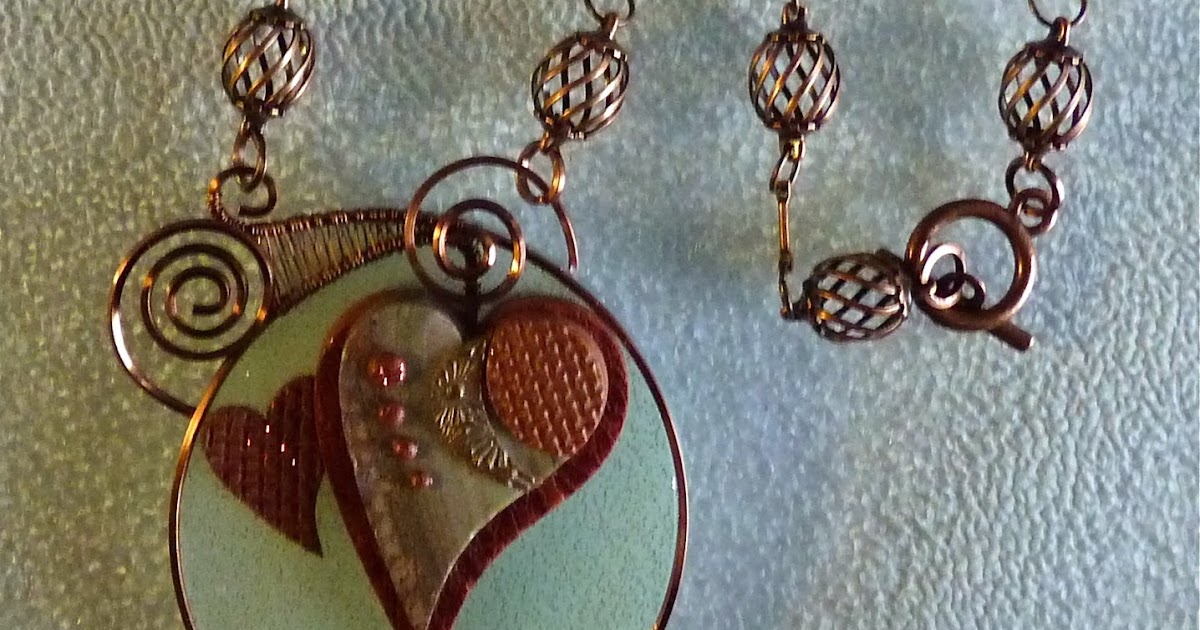 Knightwork Playing with Clay Mixed Media Polymer Clay & Wire Necklace