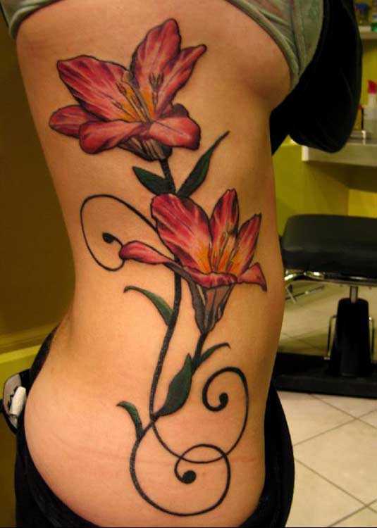 Tattoo Ideas Flower Tattoos On Side