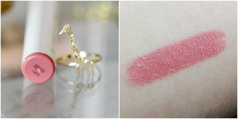colourpop lippiestix in brink swatch and review
