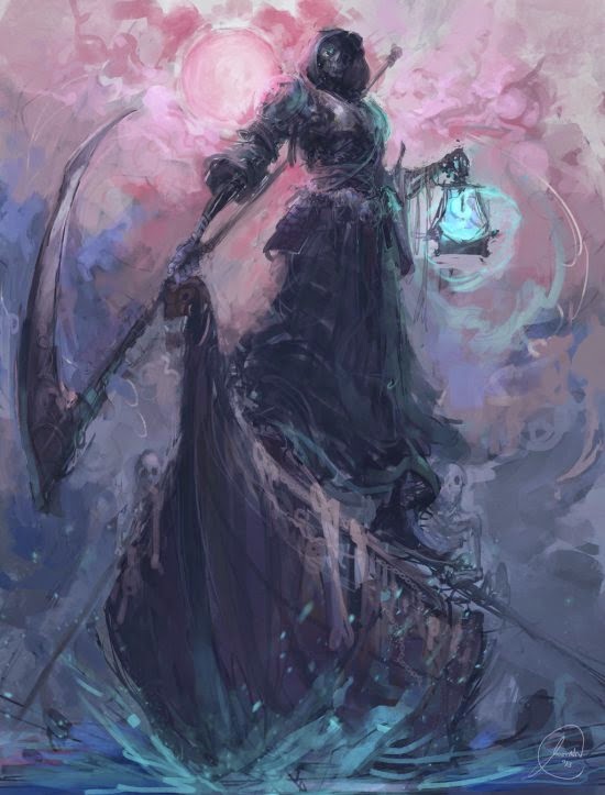 As pinturas digitais com temas de fantasia e mitologia de Jason Nguyen Jason Nguyen deviantart ilustrações pinturas digitais fantasia mitologia anjos deuses