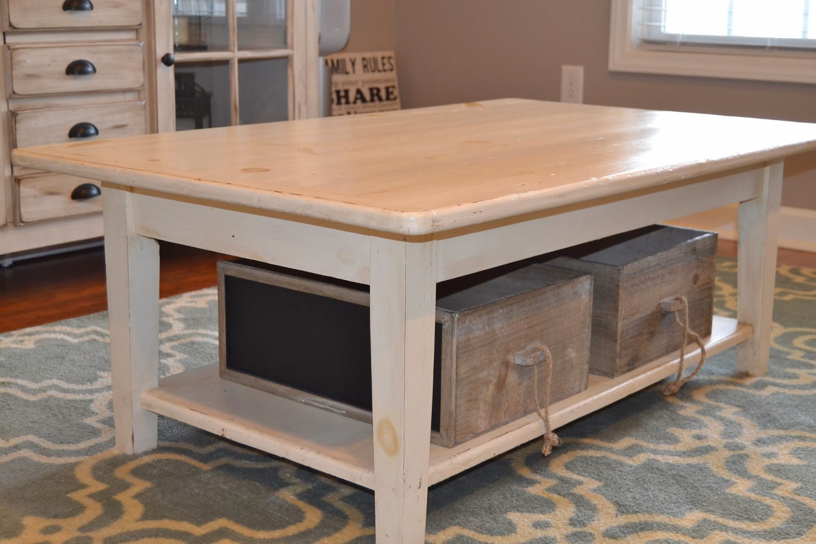 The Sweetest Nest DIY Farmhouse Coffee Table Redo