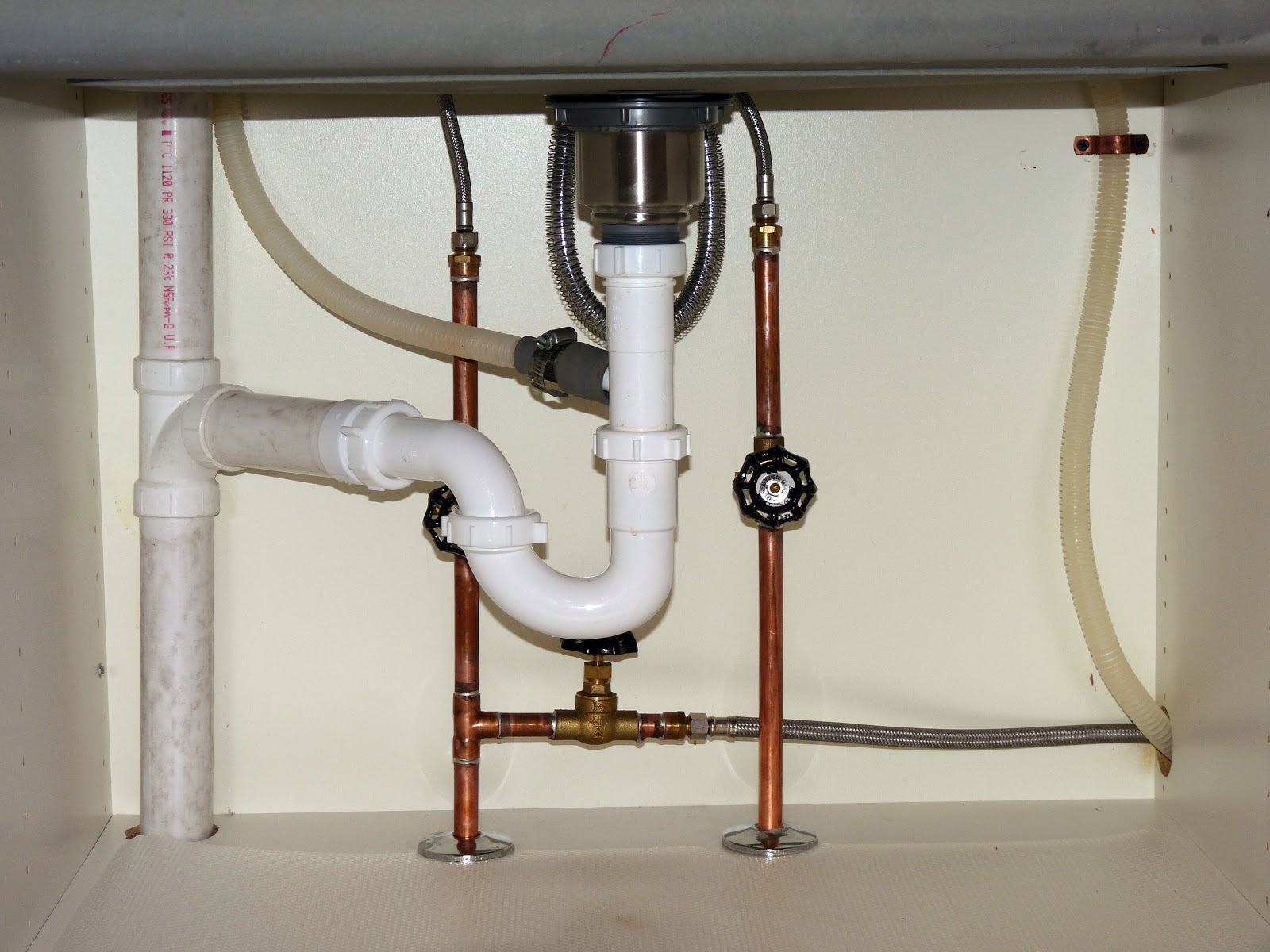 under bathroom sink plumbing images