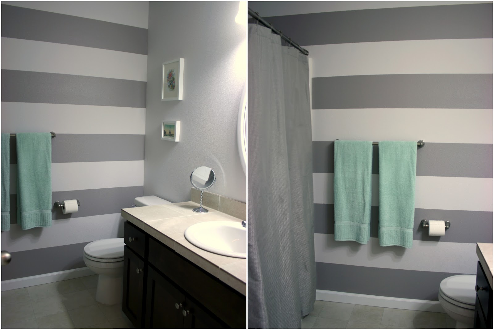 Grey Striped Room