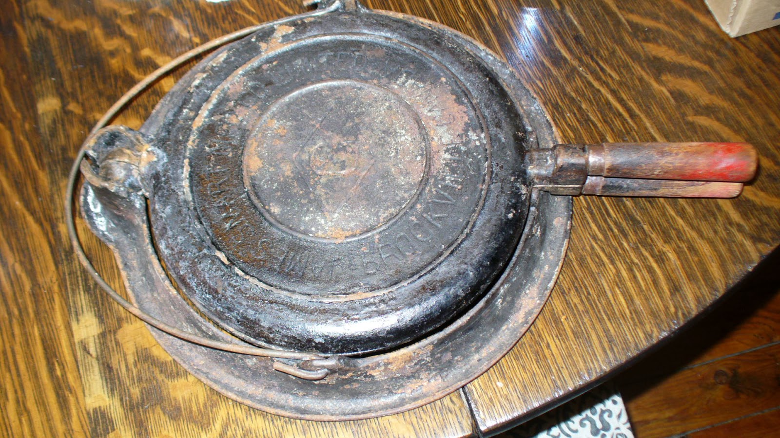 Campy Canadians New (Old) Cast Iron Waffle Iron, made by James Smart