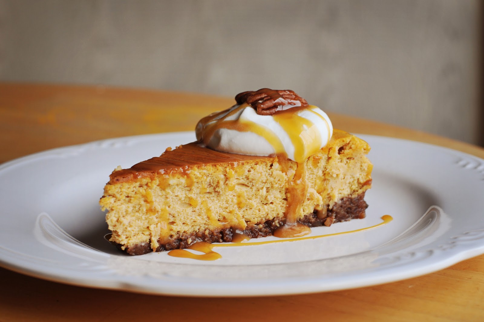 Barefoot and Baking Pumpkin Cheesecake with PecanGingersnap Crust