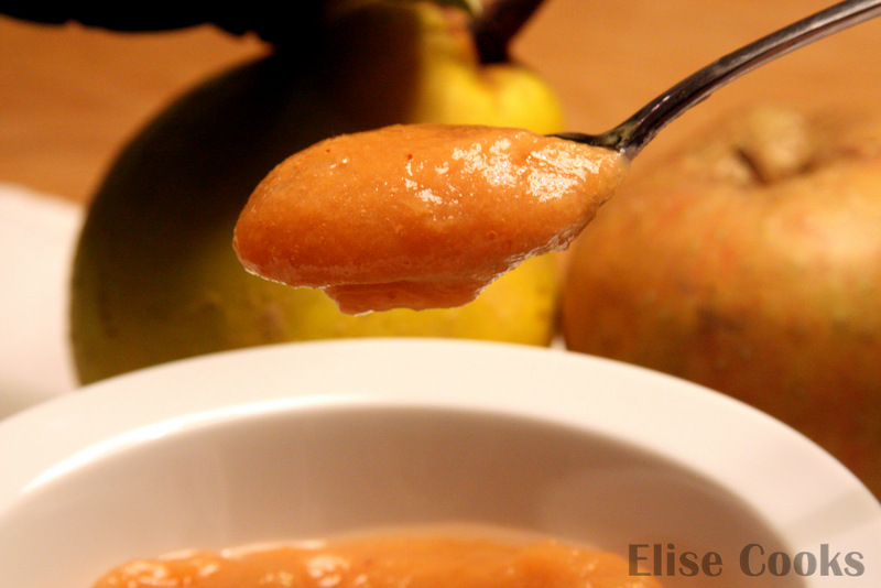Elise Cooks Compote aux pommes, coings et miel