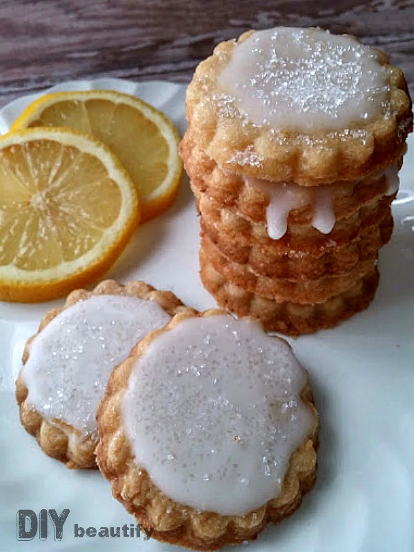 Lemon Glazed Shortbread Cookies DIY beautify