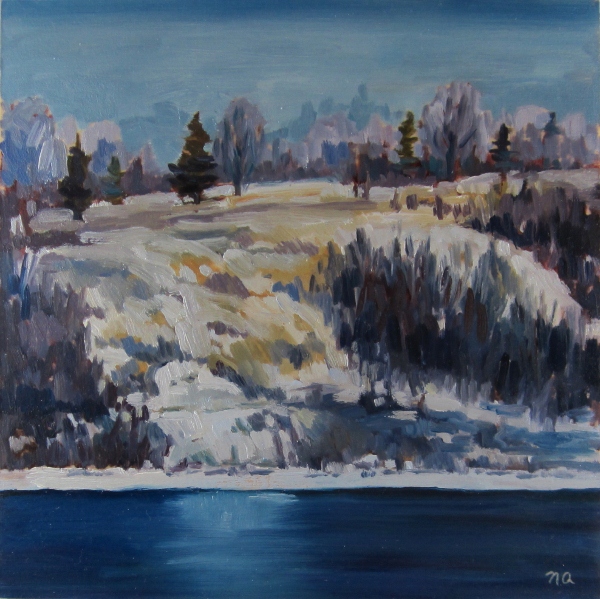 nicki ault snow glow on the river nicki ault snow glow on the river