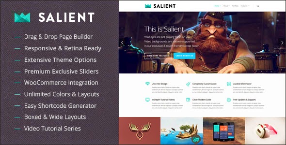 Themenectar Salient wordpress theme