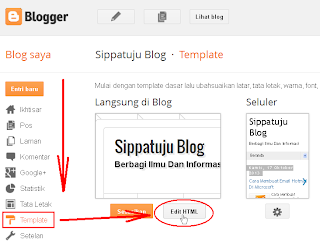 Dashboar Blogger Gambar Cara Verifikasi Blog ke Bing Webmaster