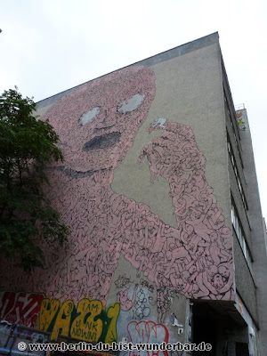 Berlin, graffiti, streetart, art, gebäude, blu