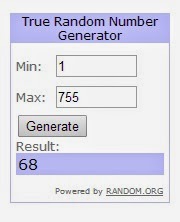 Número sorteado pelo Random número 68