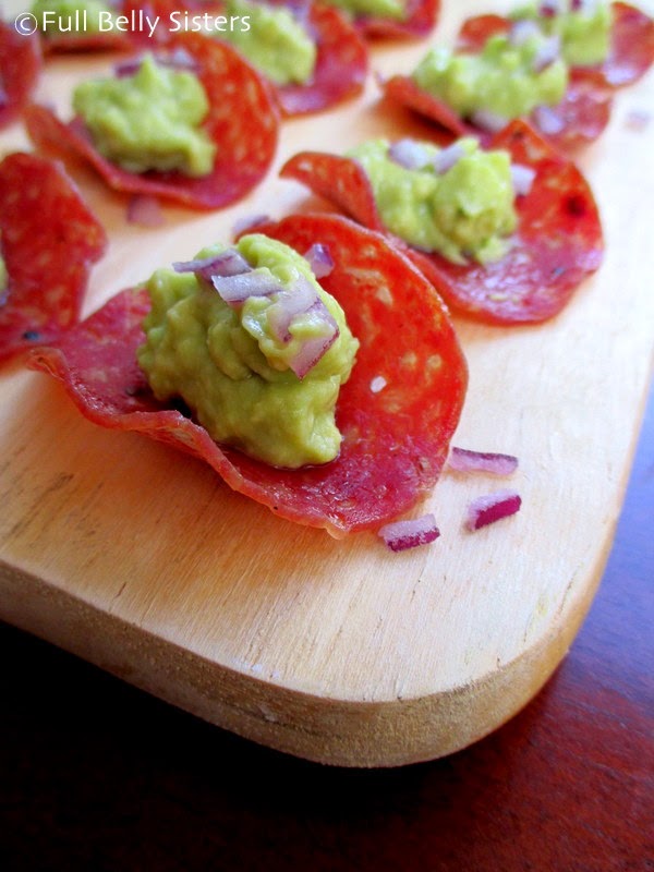 Salami Crisps w Guacamole