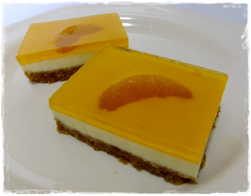 Tested & Tasted Orange Heart Jelly Cheesecake