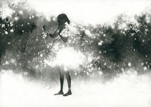 Megumi Tsuji ilustrações singelas preto e branco mulheres japonesas luz e sombra Megumi Tsuji ilustrações singelas preto e branco mulheres japonesas luz e sombra