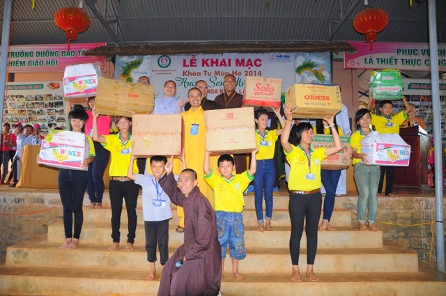 Bế mạc,khóa tu,mùa hè, chùa Hoa Khai, năm 2014