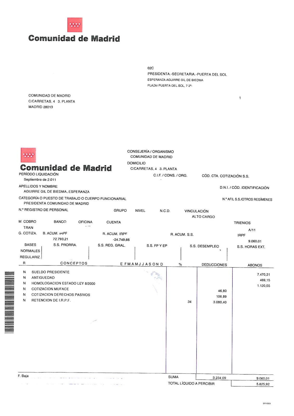 Nómina de Esperanza Aguirre S35C-411092819090