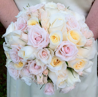 Pastel roses bridal bouquet by Stein Your Florist Co.