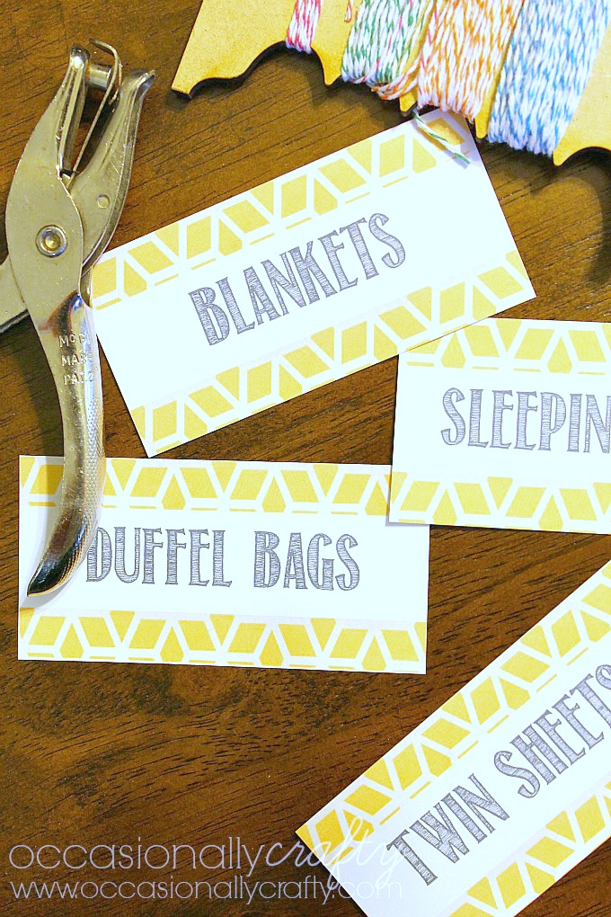 Printable Linen Closet Labels + 10+ Cleaning and Organizing Resources Occasionally Crafty