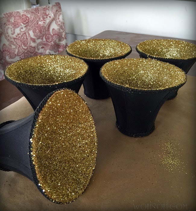 WobiSobi Glitter Lamp Shades, DIY