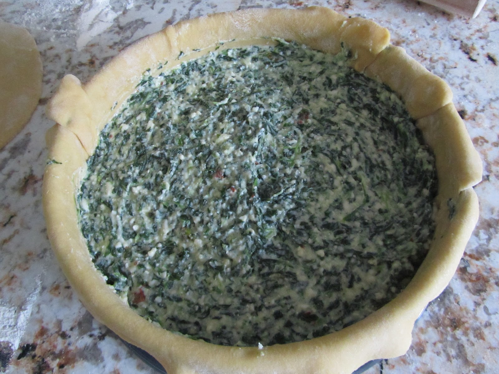 Loaves n Dishes SPINACH AND RICOTTA PIE (Pizza Rustica, Easter Pie))