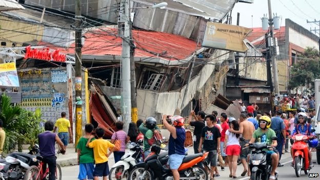 Barely standing building | Cebu Bohol Earthquake