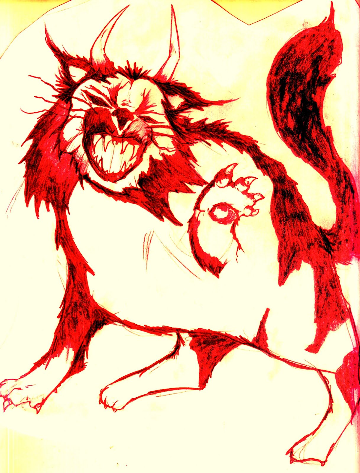 demonic cat