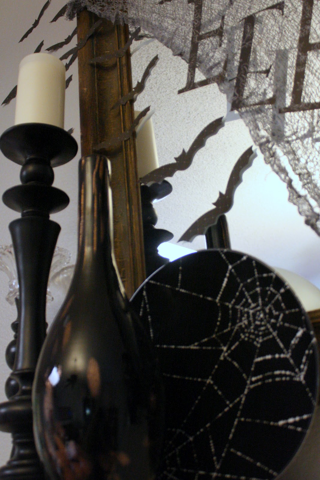 52 Mantels Mysterious Black Halloween Mantel