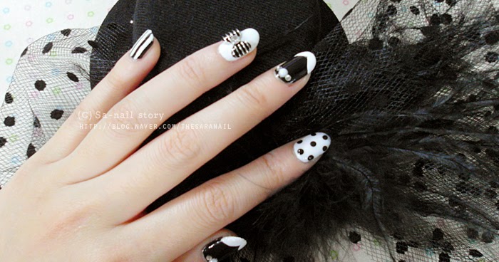 Black and White Party Nail Art Design - wide 7