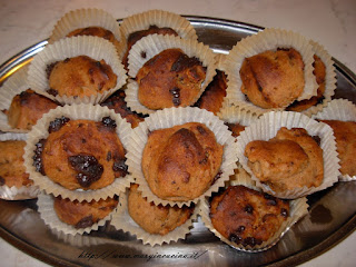 Muffin ai fichi secchi e cioccolato