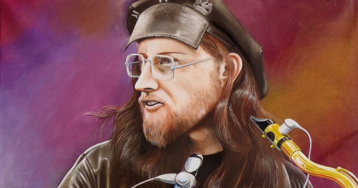 MAURO BARONCINI ARTE DAVID JACKSON sax dei VAN DER GRAAF olio su tela cm. 70x100 Marzo 2014