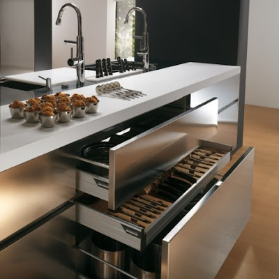 Gabinetes de Cocina de Acero Inoxidable - Stainless Steel Kitchen