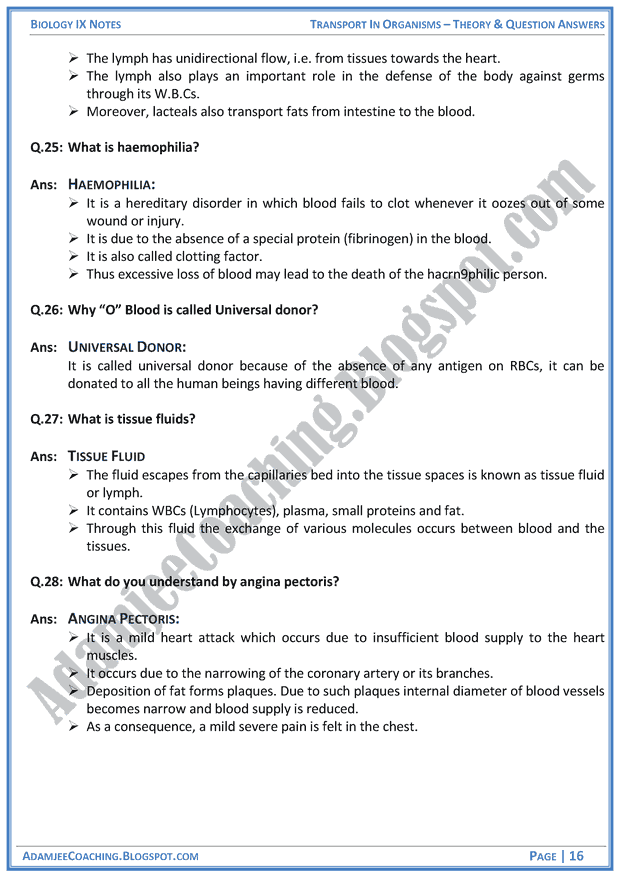 transport-in-organisms-theory-notes-and-question-answers-biology-notes-for-class-9th