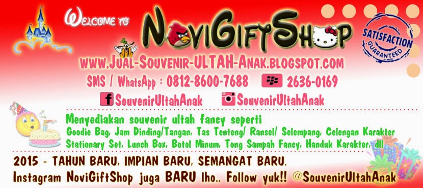 Jual Souvenir / Bingkisan / Hadiah / Kado Ulang Tahun Anak dengan Harga Grosir di Jamin Murah