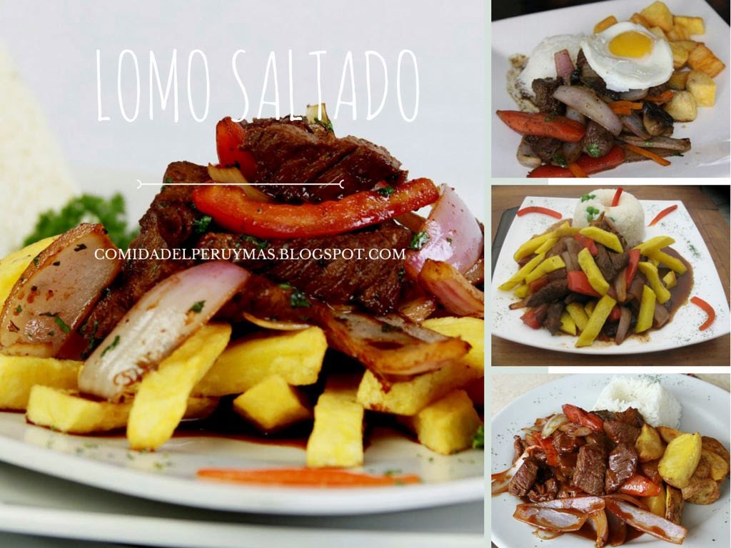 peruvian food RECETA DE LOMO SALTADO