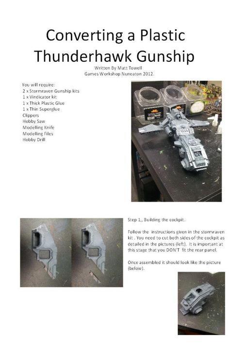 Thunderhawk made from 2 storm ravens Thunderhawk+p1